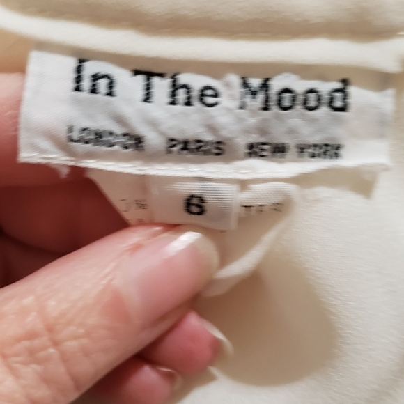 Vintage In The Mood Long Sleeve Pleated Dress size 6 - Picture 7 of 8